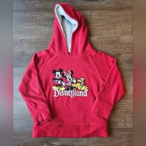 Disney Parks Disneyland Kids M 7/8 Sherpa Fleece Embroidered Mickey and Friends